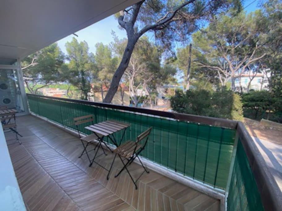 T2 Avec Clim Et Terrasse Vue Mer, Les Sablettes La Seyne-sur-Mer Extérieur photo