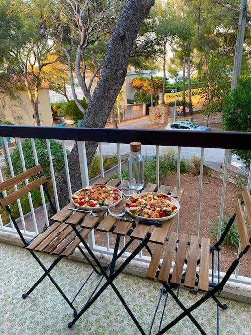 T2 Avec Clim Et Terrasse Vue Mer, Les Sablettes La Seyne-sur-Mer Extérieur photo